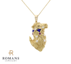 Camel Brooch Pendant 18K 20K Yellow Gold
