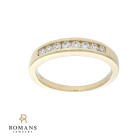 Diamond Channel Band .32CT 14K Yellow Gold  