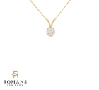 Diamond Pendant Necklace 14KYG 0.23CTW