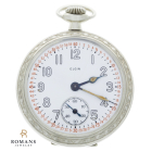 Elgin Military Pocket Watch Nickel Case 16 Size 7 Jewel