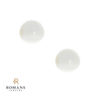 Freshwater Pearl Earring 14K White Gold 7MM