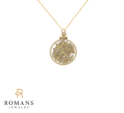 Gold Nugget Locket Pendant Yellow Gold Filled Bezel