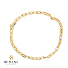 Link Bracelet 14K Yellow Gold 8"