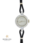 Hamilton Platinum Diamond Ladies Watch 1940s 0.95CTW