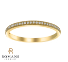 Milgrain Diamond 14K Yellow Gold Ring