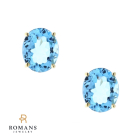 Topaz Earrings 14K Yellow Gold