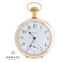 Waltham 1892 Open Face Pocket Watch 21J 14K Yellow Gold Filled