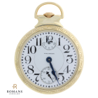 Waltham Vanguard Wind Indicator Pocket Watch 10K Gold Filled